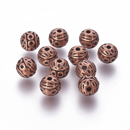 Tibetan Style Zinc Alloy Beads LS-PALLOY-L230-01R-RS-1