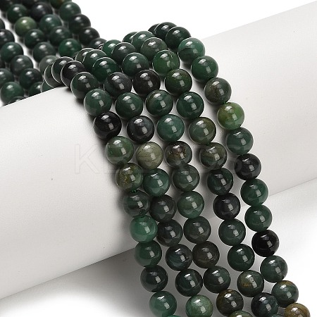 Natural African Jade Beads Strands G-F820-K02-6mm-1