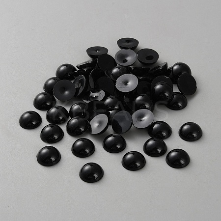 Acrylic Half Round Beads OACR-WH0020-06D-1