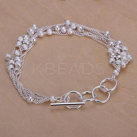 Trendy Brass Multi-strand Bracelets BJEW-BB12459-1