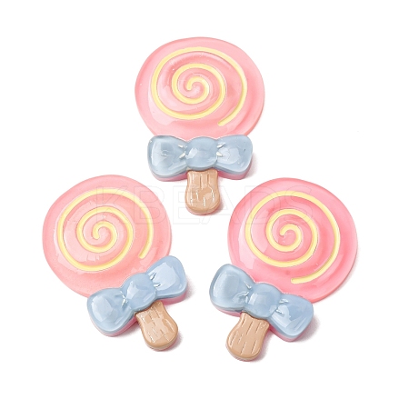 Transparent Resin Imitation Food Cabochons RE-CBAE980-09A-1