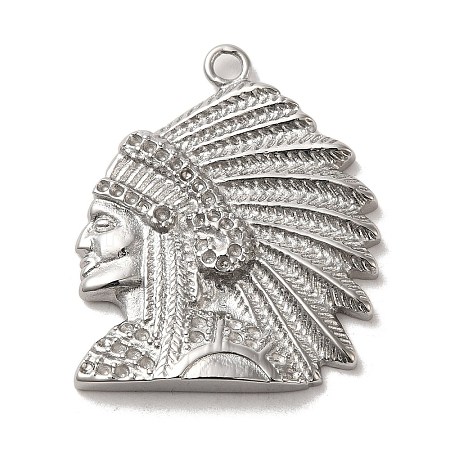 Non-Tarnish 304 Stainless Steel Pendants STAS-L022-297P-1