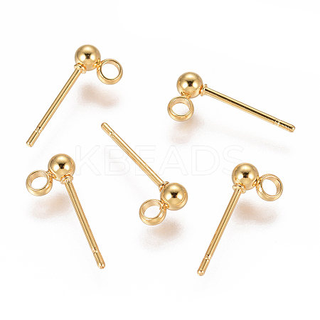 304 Stainless Steel Stud Earring Findings STAS-F227-18B-G01-1