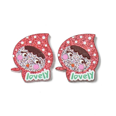 Resin Decoden Cabochons RESI-C045-08F-1