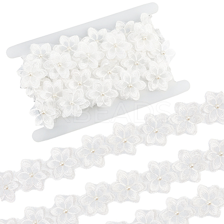 2 Yards Flower Polyester Lace Trim OCOR-CY0002-69C-1