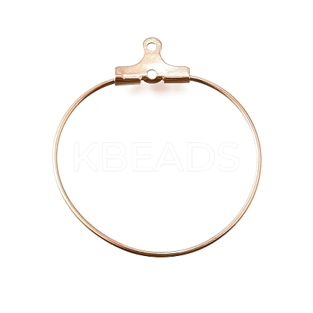 304 Stainless Steel Pendants STAS-T031-20-25mm-RG-1