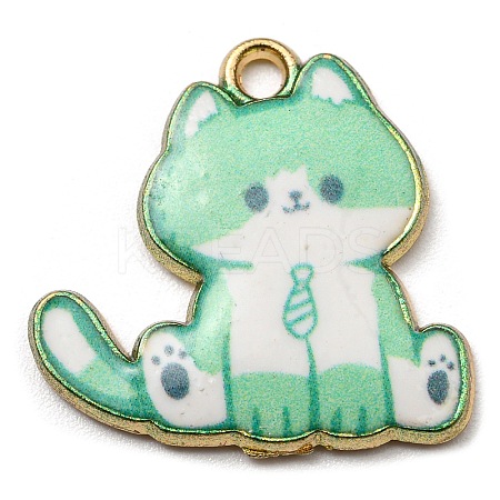 Printed Alloy Pendants ENAM-L042-04G-05-1
