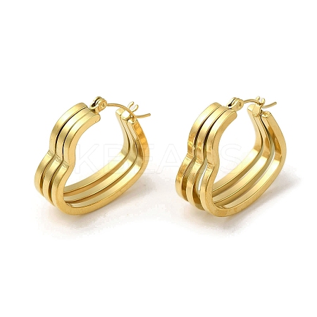 304 Stainless Steel Hoop Earrings for Women EJEW-B054-19G-04-1