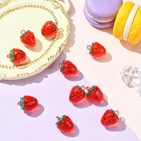 10Pcs Transparent Acrylic Pendants OACR-YW0002-31A-1