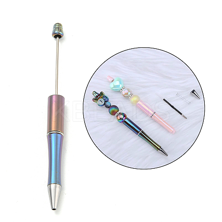 UV Plated Plastic Ball-Point Pen AJEW-C038-03I-1