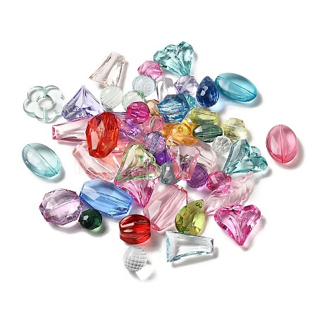Transparent Acrylic Beads MACR-K359-05-1