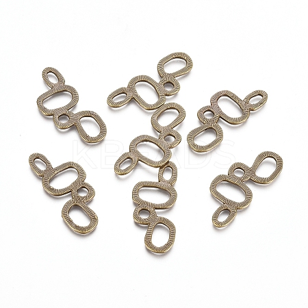 Bubble Tibetan Style Links connectors LS-TIBE-R139-AB-FF-1