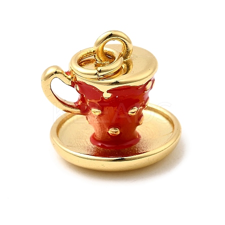Brass Enamel Charms KK-A268-11G-02-1