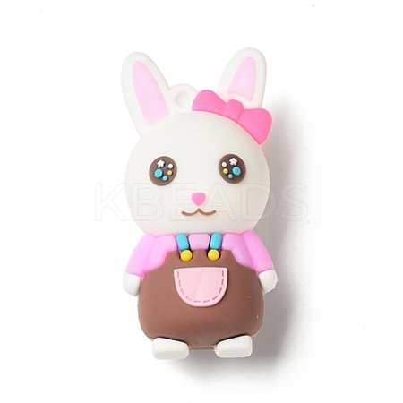 Opaque Resin Animal Big Pendants RESI-D065-C01-1