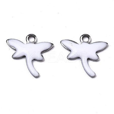 201 Stainless Steel Enamel Charms STAS-N088-19L-1