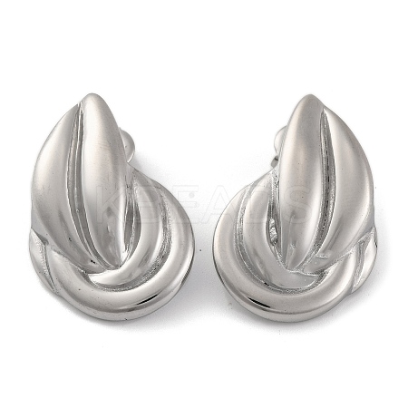 Non-Tarnish 304 Stainless Steel Stud Earrings for Women EJEW-N054-15P-1