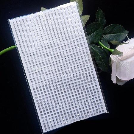 Self Adhesive Acrylic Rhinestone Stickers STIC-PW0012-04A-02-1