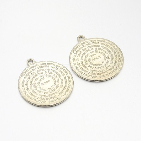 Tibetan Style Alloy Pendants TIBEP-35029-P-RS-1