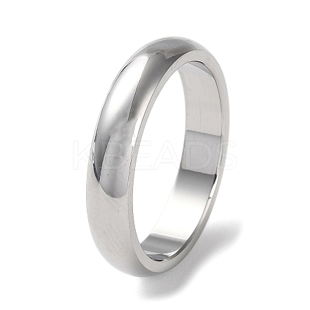 Non-Tarnish 304 Stainless Steel Simple Plain Band Finger Ring for Women Men RJEW-F152-03P-1