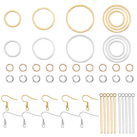 Ring & Bar Drop Earring DIY Making Kit DIY-UN0002-99-1