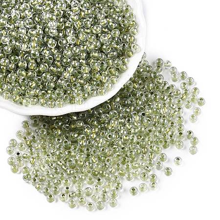 6/0 Transparent Inside Colours Glass Seed Round Beads X1-SEED-N006-004H-1