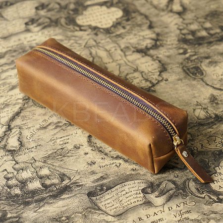 Rectangle Leather Pen Bags AJEW-WH20001-27B-02-1