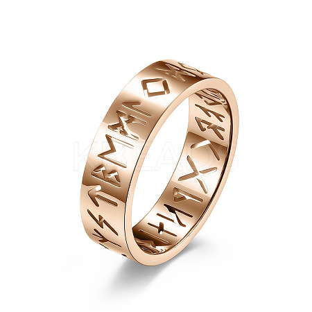 Hollow Word Stainless Steel Finger Rings FIND-PW0020-13D-RG-1