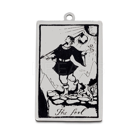 Non-Tarnish 201 Stainless Steel Pendants STAS-S105-LA211-2-1