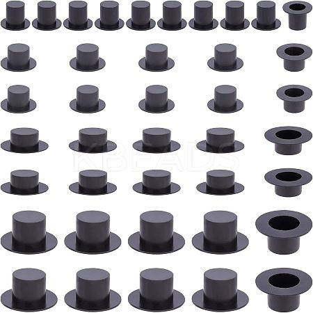 40pcs 4 Style Christmas Theme Plastic Doll Hat DIY-NB0006-44-1