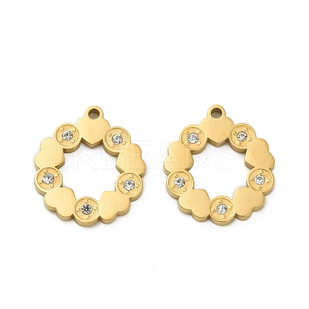 304 Stainless Steel Pendants STAS-A118-01F-G-1