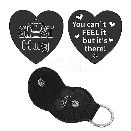 1Pc Heart Shape 201 Stainless Steel Commemorative Decision Maker Coin AJEW-CN0001-68C-1