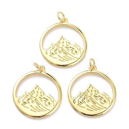 Brass Pendants KK-L188-31G-1