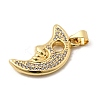 Brass Micro Pave Cubic Zirconia Pendants KK-I360-047G-2