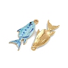 304 Stainless Steel Enamel Pendants STAS-P410-40C-02-2