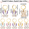 Alloy Enamel Pendant Decorations HJEW-SC00049-2