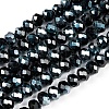 Electroplate Glass Beads Strands EGLA-A034-T3mm-K06-3