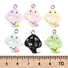 Opaque Resin Pendants RE-CBA5D24-03-3