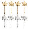 8Pcs 2 Colors Iron & Alloy Hair Bobby Pins PHAR-HY0001-13-1