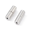 Anti-Tarnish Rhodium Plated 925 Sterling Silver Screw Clasps STER-K173-08P-1