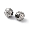 304 Stainless Steel Rhinestone European Beads STAS-A092-10I-P-2