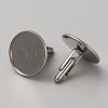 304 Stainless Steel Cuff Button STAS-WH0022-96P-1
