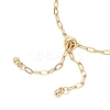 2.5MM 304 Stainless Steel Paperclip Chain Slider Bracelet Makings AJEW-JB01401-4