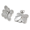 304 Stainless Steel Stud Earrings EJEW-B109-05P-2