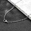 Non-Tarnish Unisex Classic Plain 304 Stainless Steel Mens Womens Necklaces STAS-H325-P-1