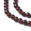 Natural Garnet Beads Strands X-G-J376-36B-4mm-3