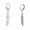 Tarnish Resistant 304 Stainless Steel Leverback Earrings EJEW-JE04185-02-2