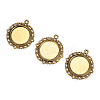 Zinc Alloy Pendant Settings for Cabochon & Rhinestone X-PALLOY-A15290-AG-FF-3