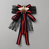 Bowknot & Bees Cloth Brooches for Women JEWB-WH20003-10-1