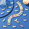 100Pcs Opaque UV Plating Acrylic Beads PACR-PA0001-01-5