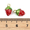 Brass Enamel Charms KK-L231-21G-01-3